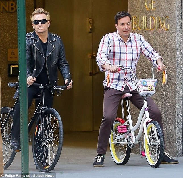 Bono y Jimmy Fallon
